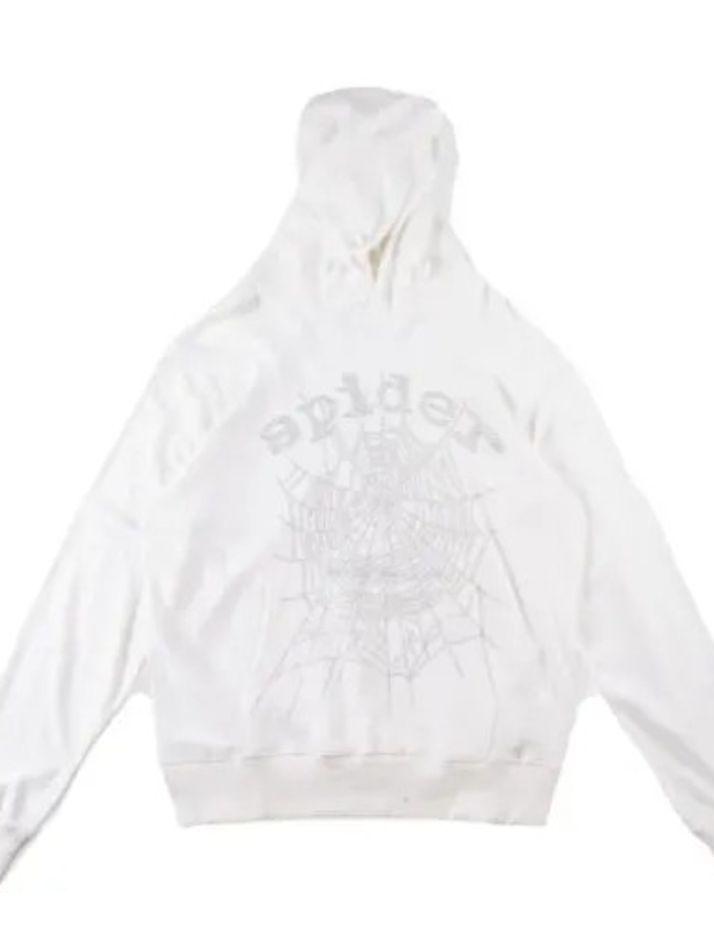 Sp5der Hoodie OG Rhinestone Mens White HD014